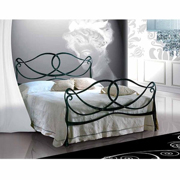 Doppelbett aus schmiedeeisen orchidea
