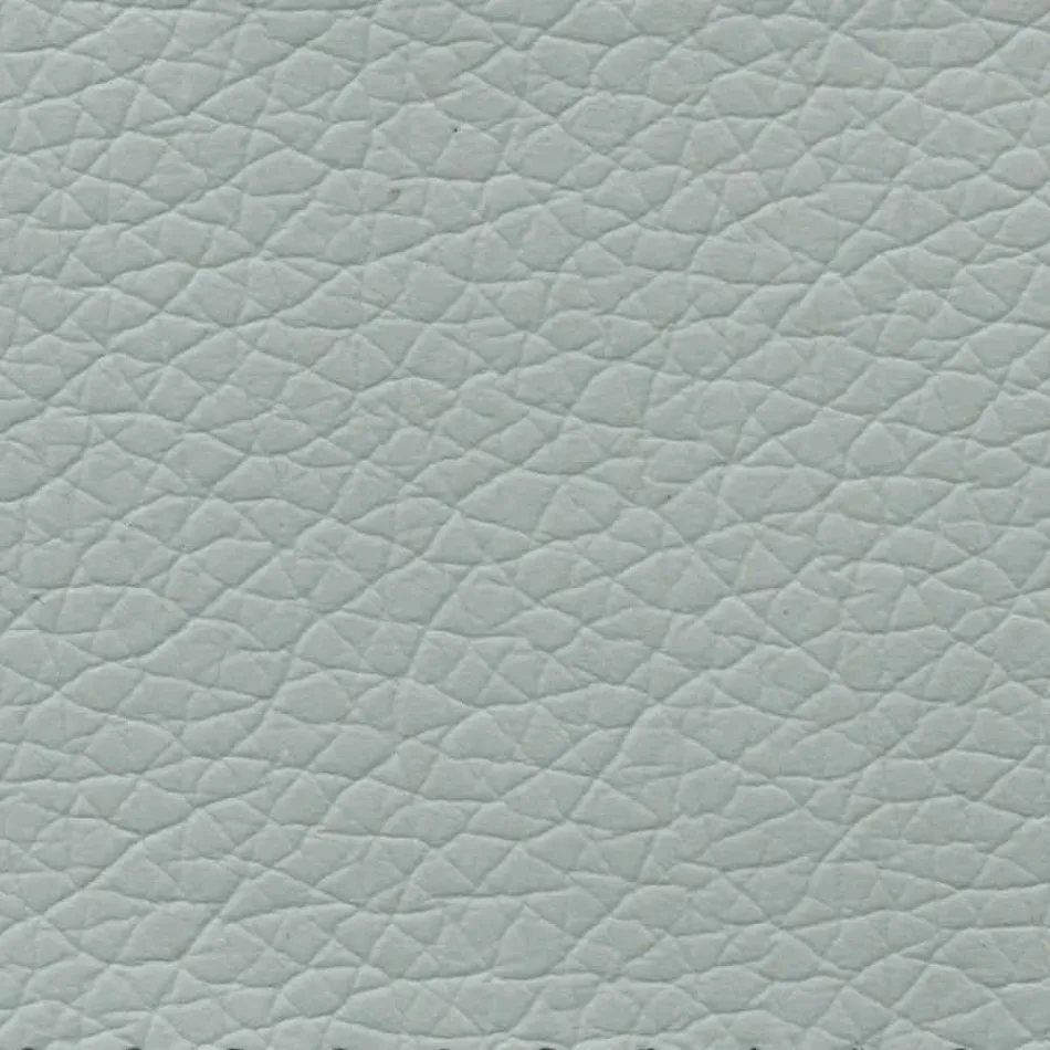 Doppelbett aus Kunstleder mit Holzfüßen Made in Italy - Perzio Viadurini