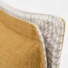 Doppelbett aus Stoff mit Metallfüßen Made in Italy - Glorio Viadurini