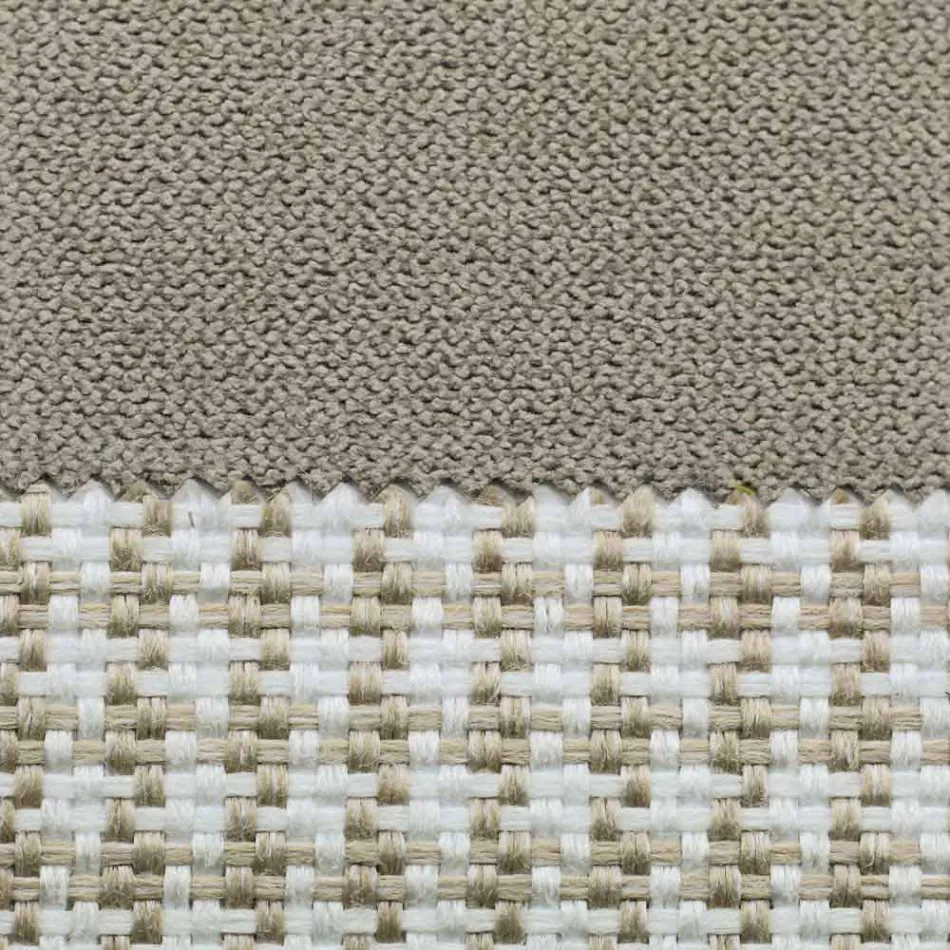 Doppelbett aus Stoff mit Metallfüßen Made in Italy - Glorio Viadurini