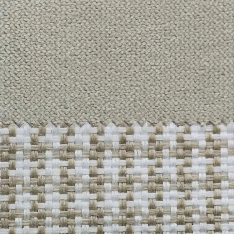 Doppelbett aus Stoff mit Metallfüßen Made in Italy - Glorio Viadurini