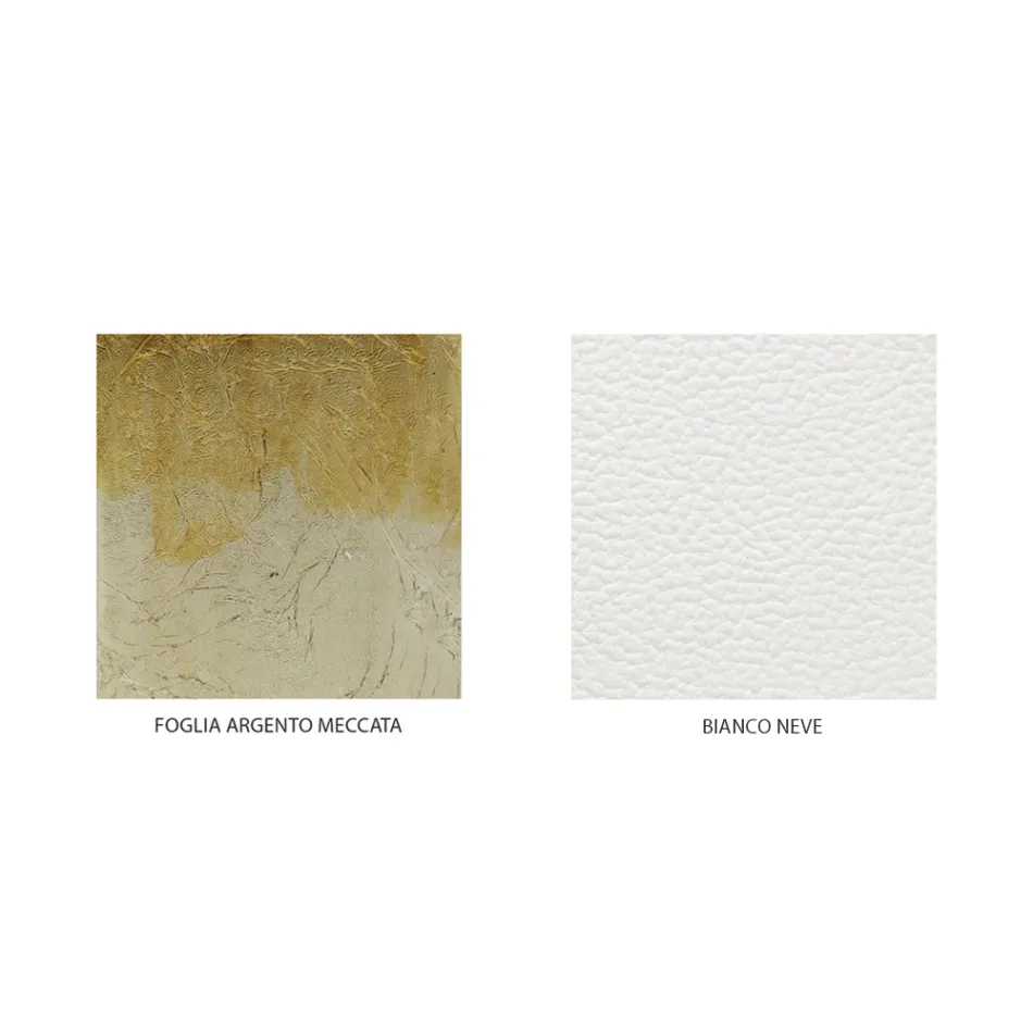 Doppelbett aus echtem Leder, komplett mit Matratze und 2 Nachttischen – King-Size-Bett Viadurini