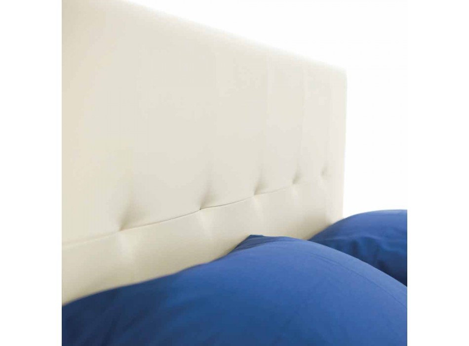 Modernes Doppelbett mit Polypropylenfüßen Made in Italy - Patos Viadurini