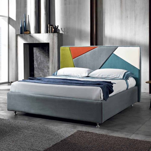 Doppelbett, gepolstert, mit aufbewahrungsbox 160x190/200cm mia