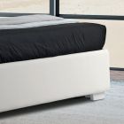 Modernes Doppelbett aus Kunstleder mit Stauraum – Ozzano Viadurini