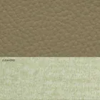 Modernes Doppelbett aus Kunstleder und Stoff Made in Italy - Zeldo Viadurini