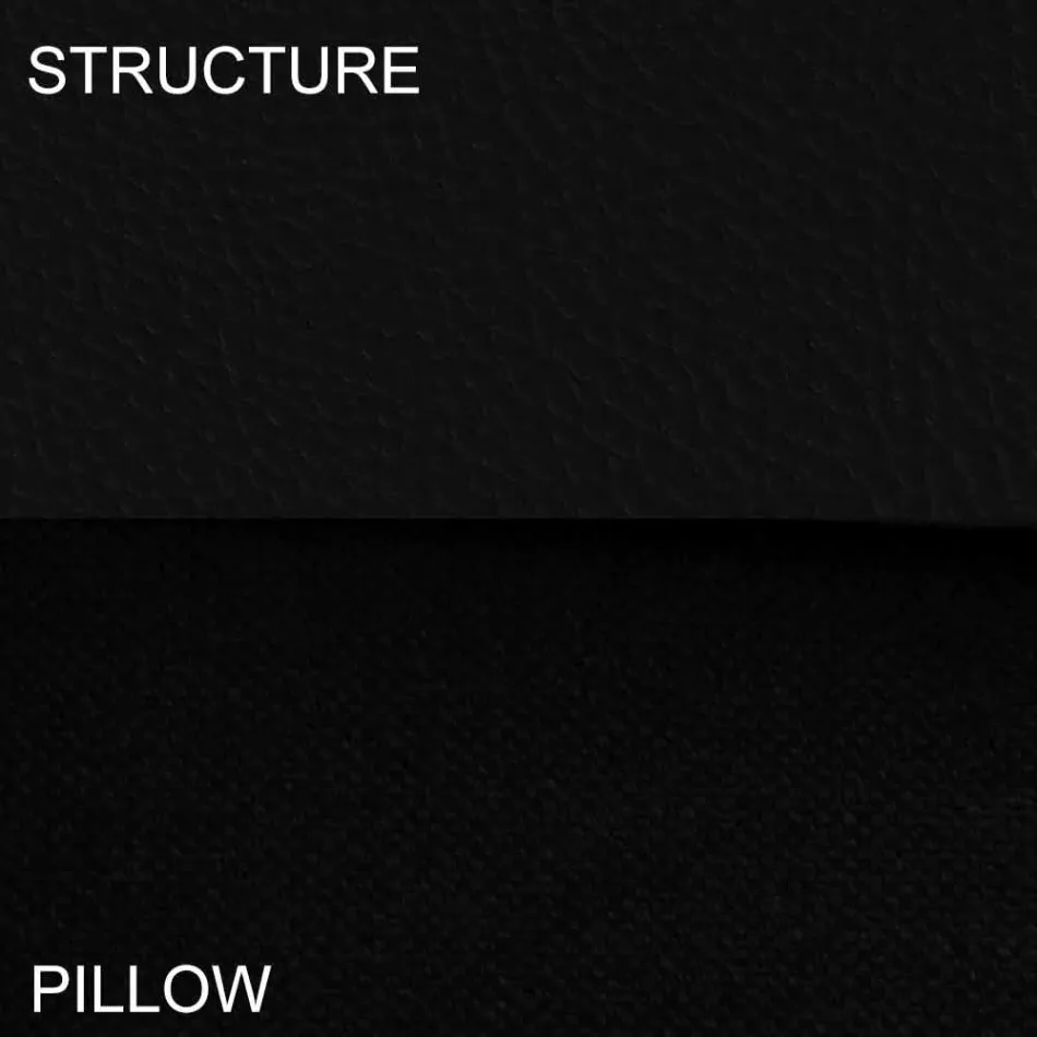 Rundes Doppelbett bezogen in Made in Italy Design Ecoleather - Vesio Viadurini