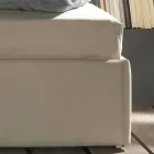 Einzelbett mit geformtem Kopfteil und Seitenwand, Line8 Bolzan Viadurini