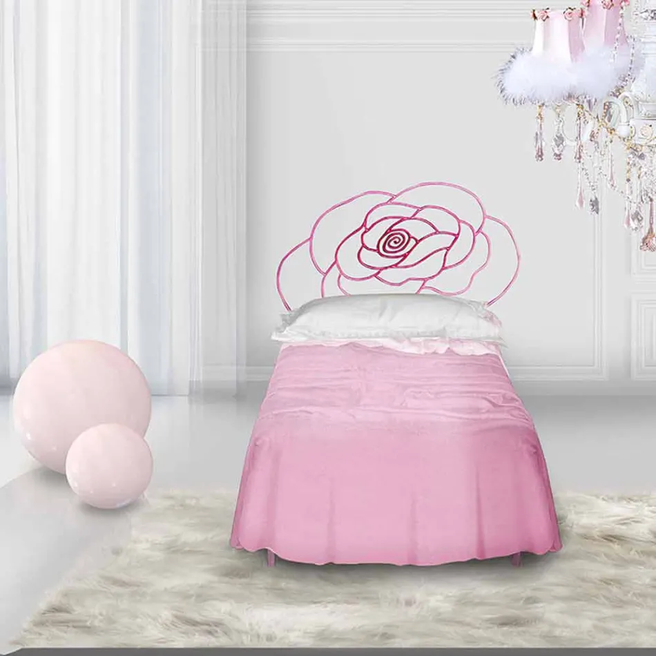 Einzelbett im Schmiedeeisen Centauro Viadurini