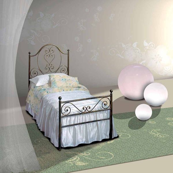 Einzelbett aus schmiedeeisen gea