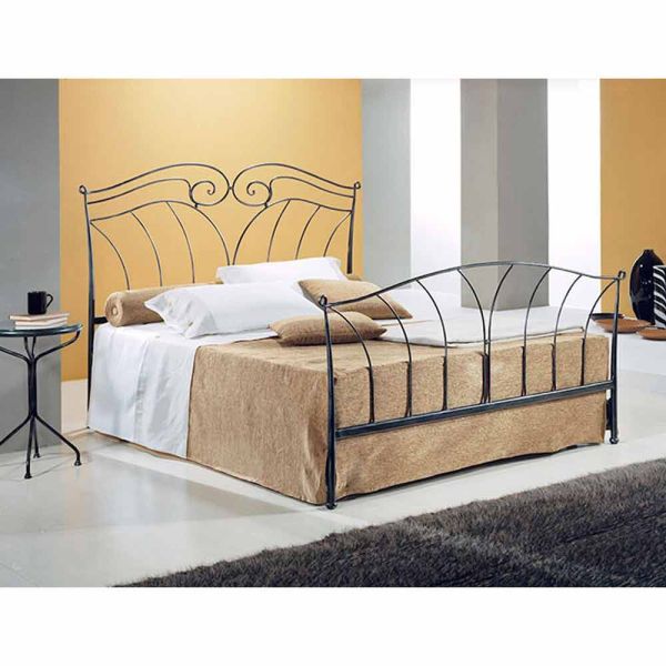 Einzelbett aus schmiedeeisen nettuno