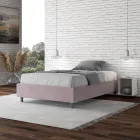 Queensize-Bett 120 x 200 cm, bezogen mit Mikrofaser, hergestellt in Italien – Athlete Viadurini