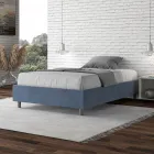 Queensize-Bett 120 x 200 cm, bezogen mit Mikrofaser, hergestellt in Italien – Athlete Viadurini