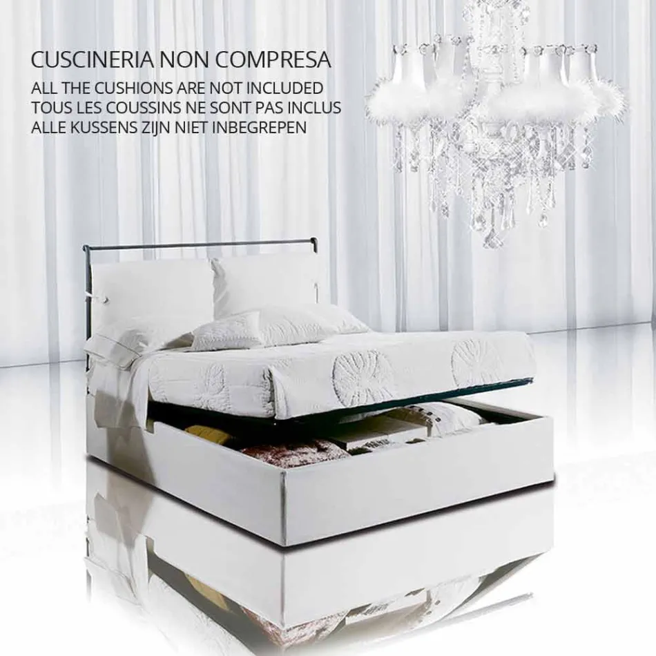 Ein Bett und einen halben Quadratmeter Schmiedeeisen Hephaestus Viadurini