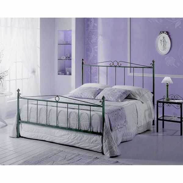 Jugend queen size bett aus schmiedeeisen fauno