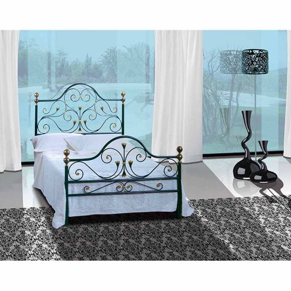 Jugend queen size bett aus schmiedeeisen fenice