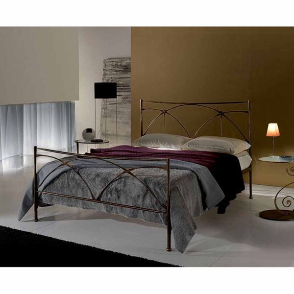 Jugend queen size bett aus schmiedeeisen persefone