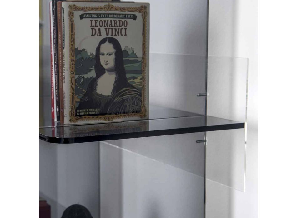 Modernes Bücherregal aus verzinktem Plexiglas Sfera4 Viadurini