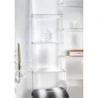 Wand-Bücherregal in transparentem Plexiglas-Design für bis zu 4 Elemente - Trezza Viadurini