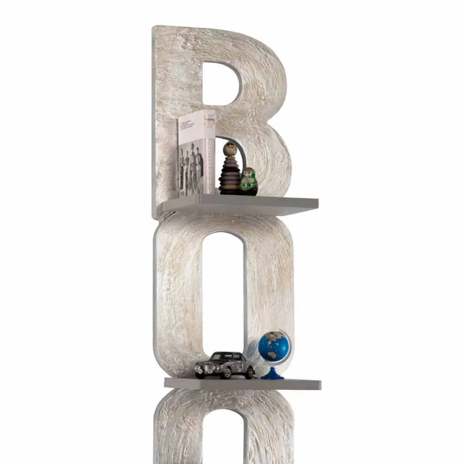 Wand Bücherregal mit einem handgefertigten Design in Italien 3 Nicla Regale Viadurini