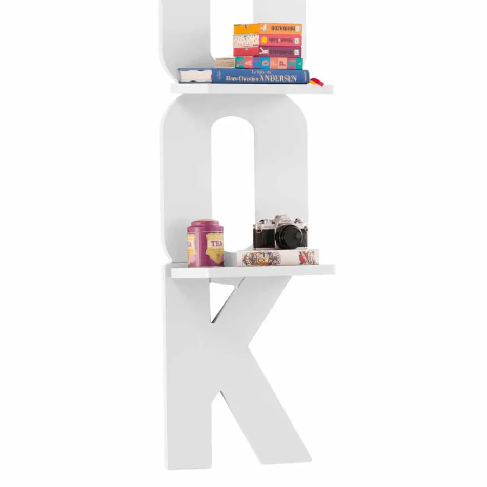 Wand Bücherregal mit einem handgefertigten Design in Italien 3 Nicla Regale Viadurini