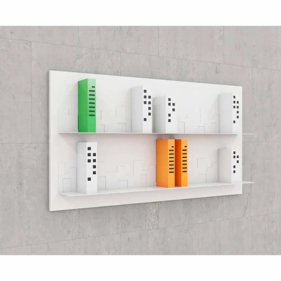 Bibliothek zu hängen Skyline 130x70 Mabele Viadurini