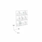 Bibliothek zu hängen Skyline 90x110 Mabele Viadurini