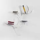 Modernes Bücherregal mit weißem Design von Carol, hergestellt in Italien Viadurini