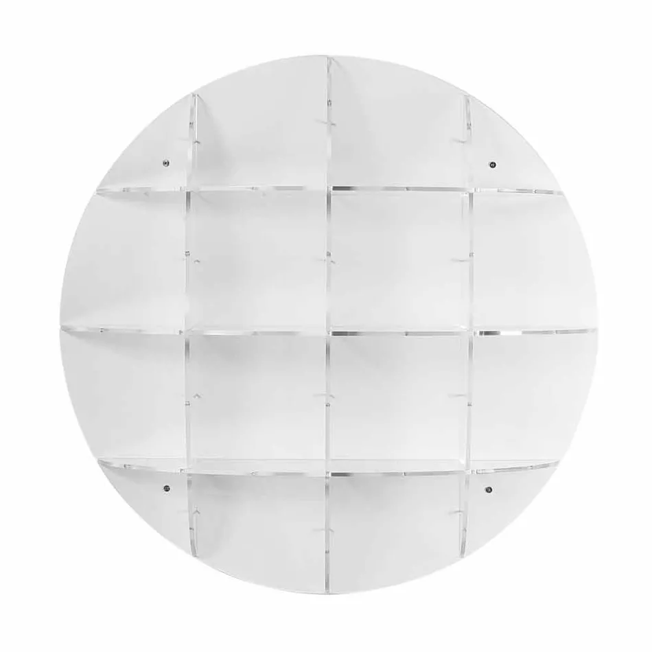 Bücherregal aus weißem Bücherregal Gio mit modernem Design, hergestellt in Italien Viadurini