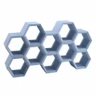 Schieben Sie Hexa-farbiges Wandbücherschrank in Italien Viadurini