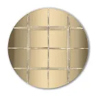 Rundes Wand-Bücherregal aus goldenem oder silbernem Plexiglas Made in Italy - Lizzy Viadurini