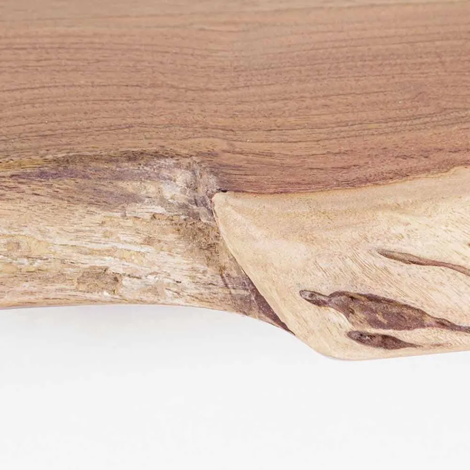 Modernes Boden Bücherregal aus Akazienholz mit 5 Regalen Homemotion - Lauro Viadurini