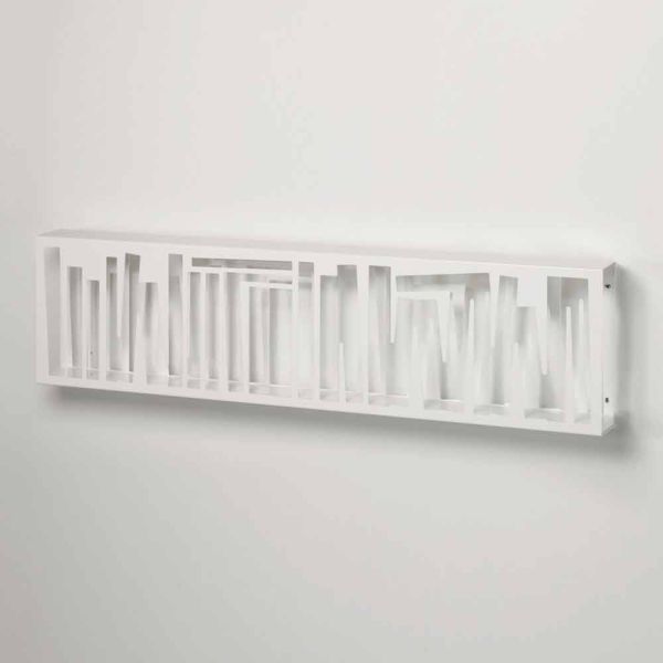 Modernes design wand bücherregal aus weißmetall made in italy - bolivia