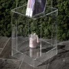 Freistehendes Bücherregal aus transparentem oder geräuchertem Acrylglas - Icaria Viadurini