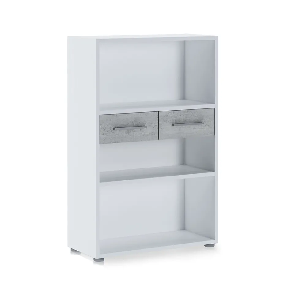 Melaminbeschichtetes Holzbücherregal in verschiedenen Größen – Zinn Viadurini