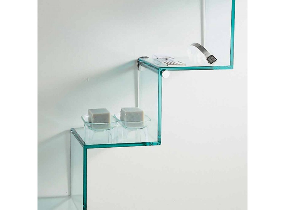 Bücherregal für Objekte an der Wand Original Design in Glasleiter - Volano
