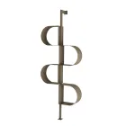 Fatima Vertikales Bücherregal aus lackiertem Metall mit verstellbaren Beinen Viadurini