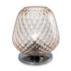 Kleine, mundgeblasene Glas-Tischlampe, hergestellt in Italien – Elisia  Viadurini