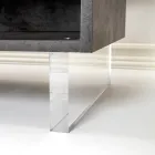 Sideboard mit 2 Türen und 2 seitlich offenen Fächern aus Melamin, hergestellt in Italien – Maus Viadurini