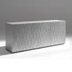 Sideboard mit 3 Türen und 3 Einlegeböden, Dekor aus Gussaluminium - Scorpion Viadurini