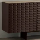 Sideboard mit 4 Türen aus MDF, lackiert mit PVC-Beschichtung, hergestellt in Italien - Dorotea Viadurini