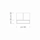 Sideboard mit Push-Pull-Türen aus Tischlerholz, hergestellt in Italien – Salerno Viadurini