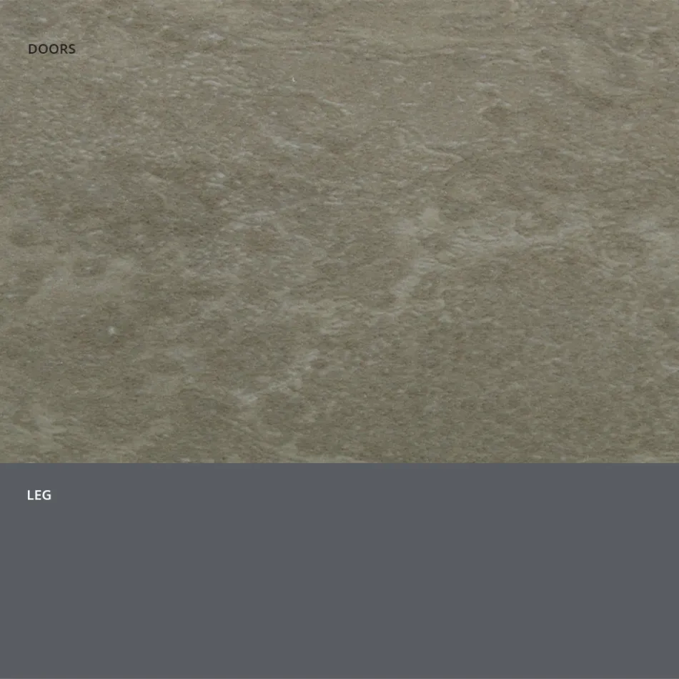 Sideboard mit Türen aus HPL-Laminat in Steinoptik, hergestellt in Italien – Fiorenza Viadurini