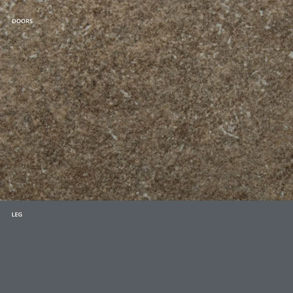 Sideboard mit Türen aus HPL-Laminat in Steinoptik, hergestellt in Italien – Fiorenza Viadurini