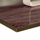 Wohnzimmer-Sideboard aus Rauchglas und grünem Guatemala-Marmor - Leonarda Viadurini