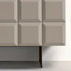 Sideboard für den Innenbereich mit 2 karierten Türen, hergestellt in Italien - Elisabetta Viadurini