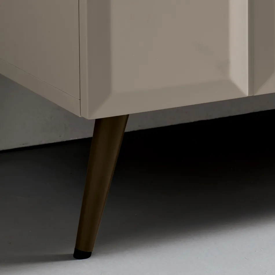 Sideboard für den Innenbereich mit 2 karierten Türen, hergestellt in Italien - Elisabetta Viadurini