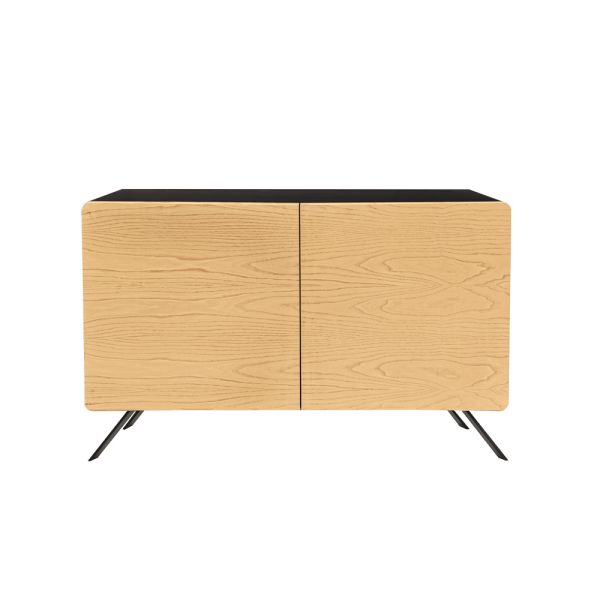 Wohnzimmer-sideboard mit 2 oder 3 türen in natürlicher eschenoptik, hergestellt in italien – zehra