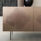 Wohnzimmer-Sideboard mit passenden Glaseinsätzen, hergestellt in Italien – Palma Viadurini