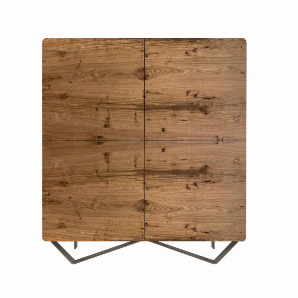 Wohnzimmer-sideboard aus mdf mit 2 fußstützen made in italy - rosalba